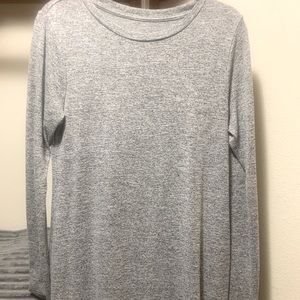 Long Sleeve Comfy Sweater Dress in Gray!